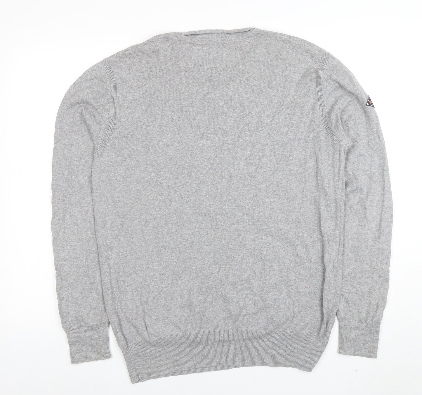 Superdry Men's Grey XL Crew Neck Cotton Cashmere Pullover Jumper