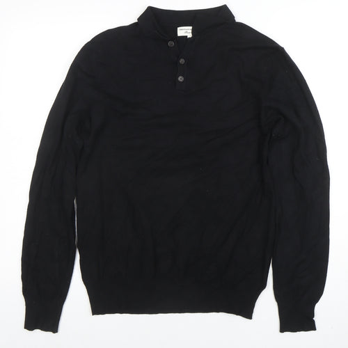 Cristiano Balducci Men’s Black Long Sleeve Polo Shirt M