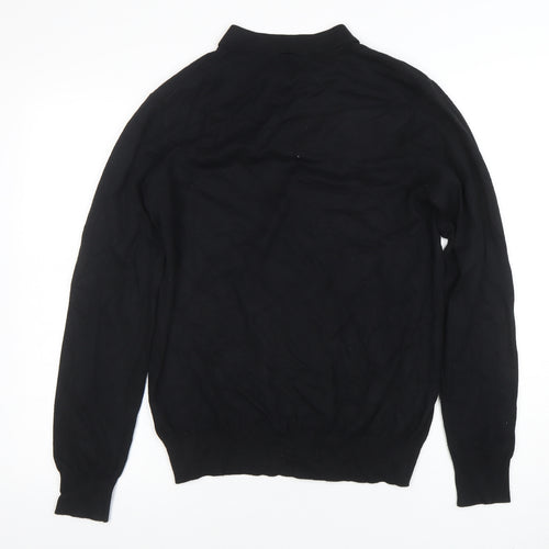 Cristiano Balducci Men’s Black Long Sleeve Polo Shirt M