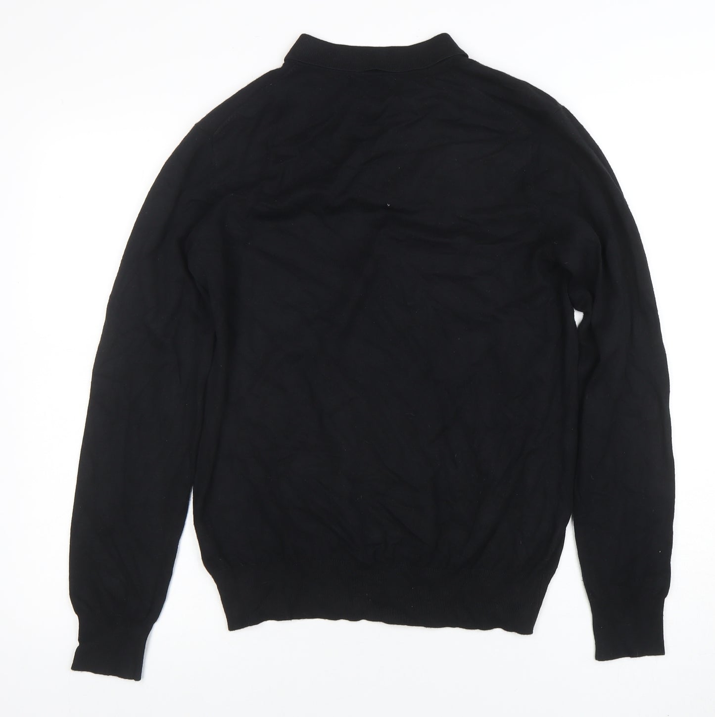 Cristiano Balducci Men’s Black Long Sleeve Polo Shirt M