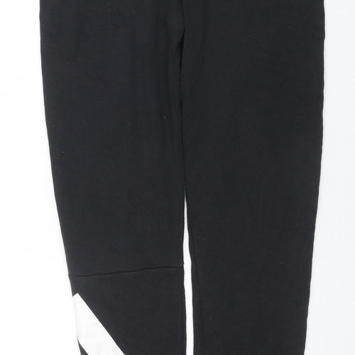 adidas Boys Black 14 Years Jogger Trousers Cotton Blend Activewear