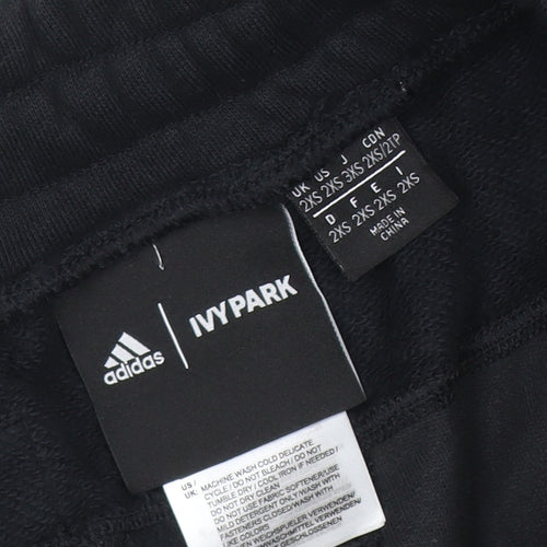 Adidas Ivy Park Men's Black 2XS Jogger Trousers with Side Stripes