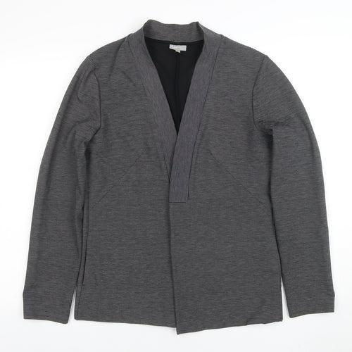 Oliver Bonas Women's Grey Size 12 Shawl Collar Stretch Blazer