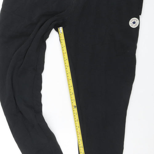 Converse Men's Black XL Jogger Sweatpants Cotton Blend Activewear