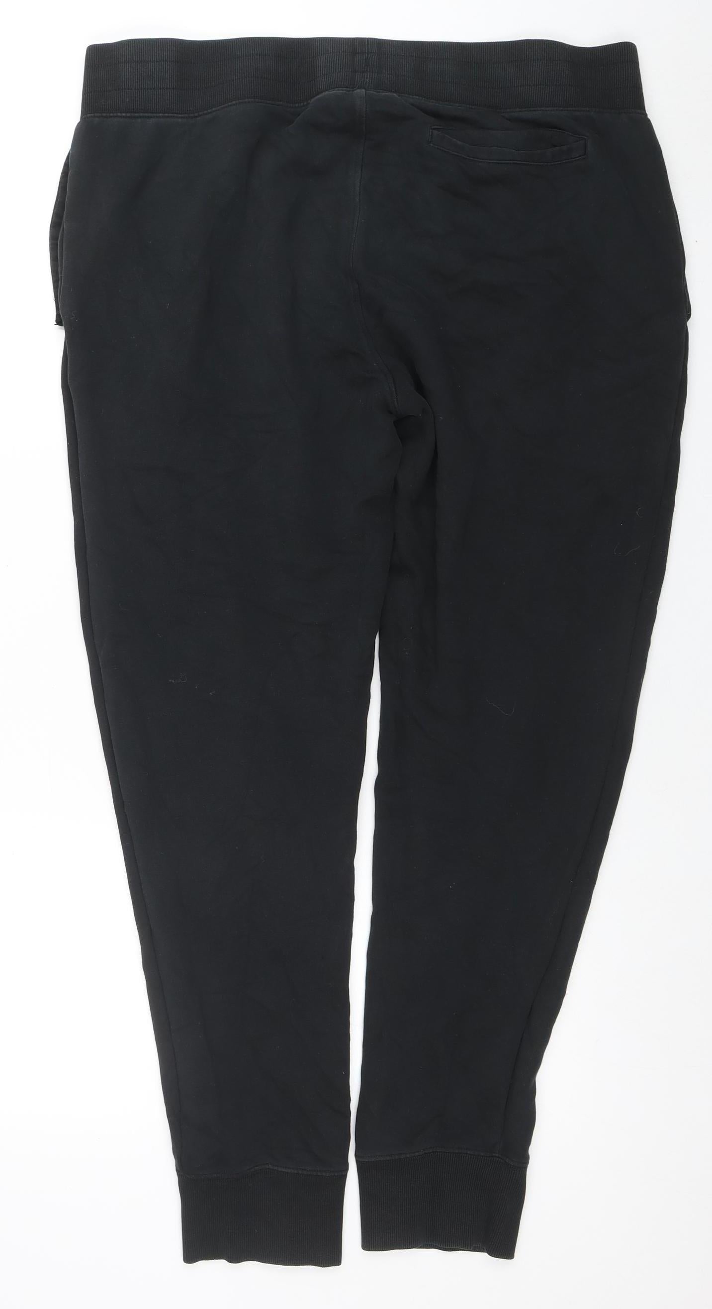 Converse Men's Black XL Jogger Sweatpants Cotton Blend Activewear