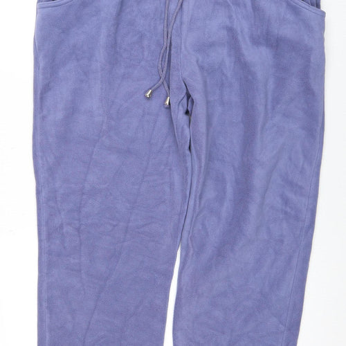 Damart Women’s Blue Fleece Sweatpants XL 25in Inside Leg