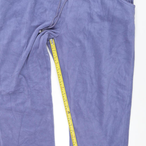Damart Women’s Blue Fleece Sweatpants XL 25in Inside Leg