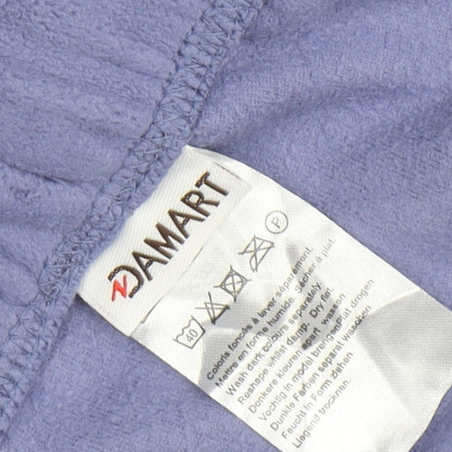 Damart Women’s Blue Fleece Sweatpants XL 25in Inside Leg