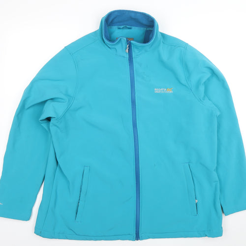 Regatta Women's Blue Softshell Jacket Size 22 Water Resistant