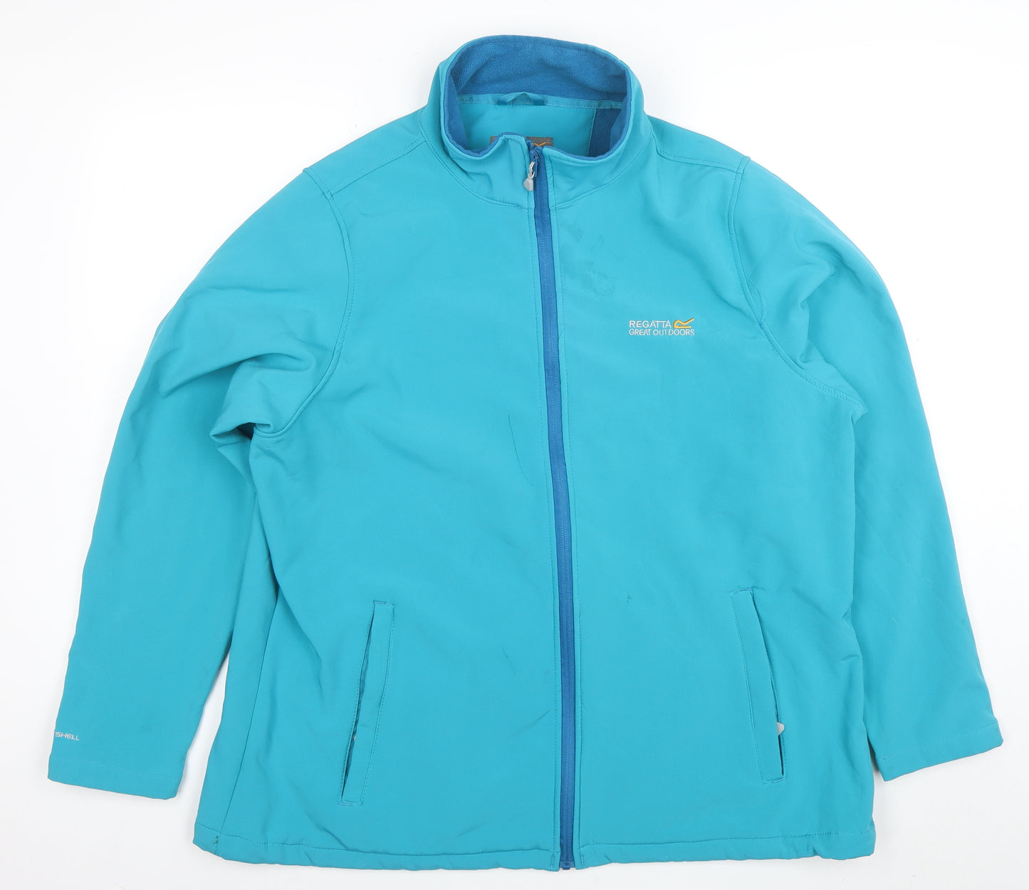 Regatta Women's Blue Softshell Jacket Size 22 Water Resistant