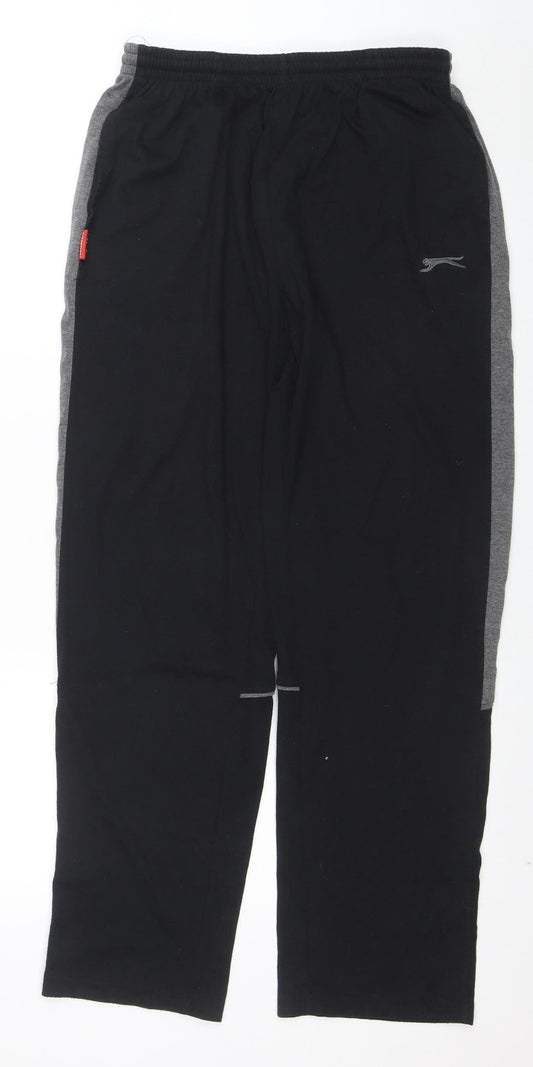 Slazenger Men's Black M Sweatpants Lightweight Activewear Trousers