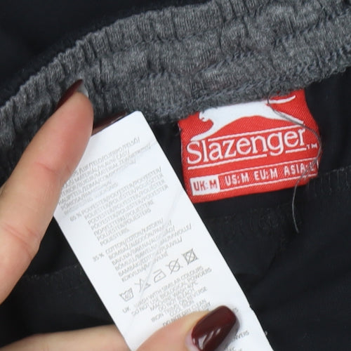 Slazenger Men's Black M Sweatpants Lightweight Activewear Trousers