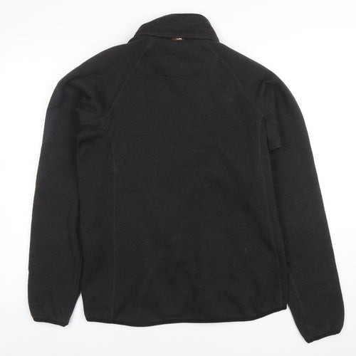 X-Life Women's Black Full Zip Fleece Jacket Size M 12-14