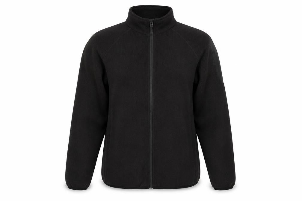 Front view of X-Life Women's Black Full Zip Fleece Jacket, size M, 12-14