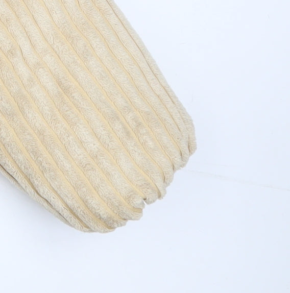 PrettyLittleThing Womens Beige Corduroy Puffer Jacket Size 6