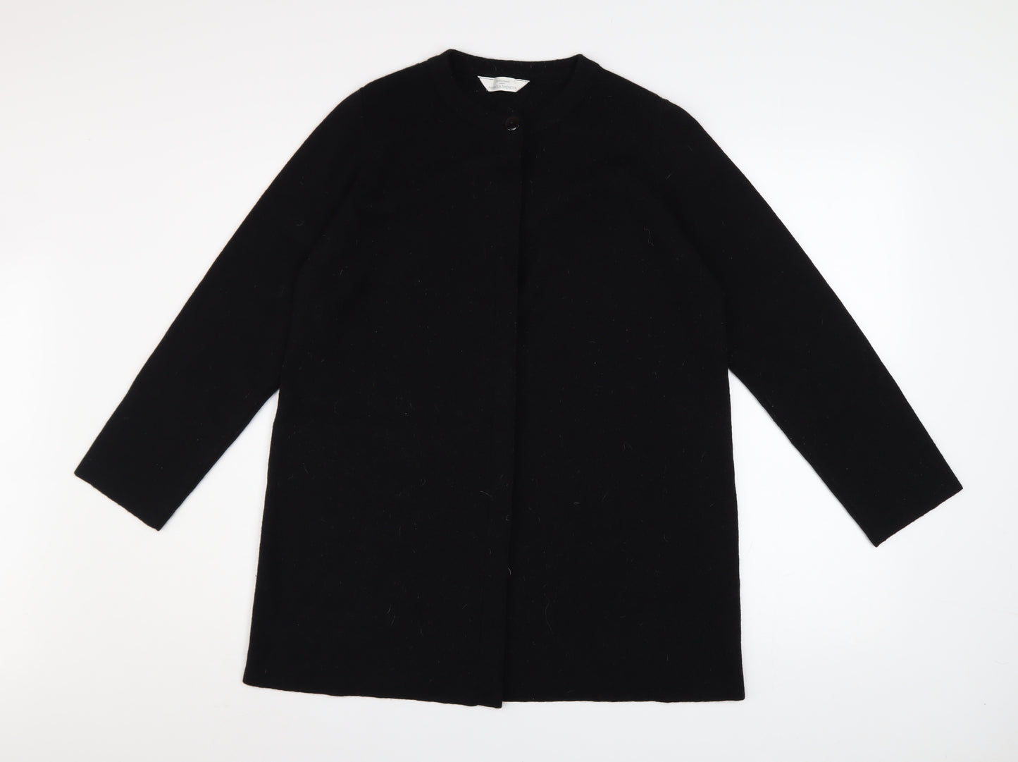 Marks and Spencer Women Black Size 14 Long Sleeve Cardigan