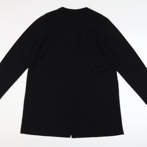 Marks and Spencer Women Black Size 14 Long Sleeve Cardigan