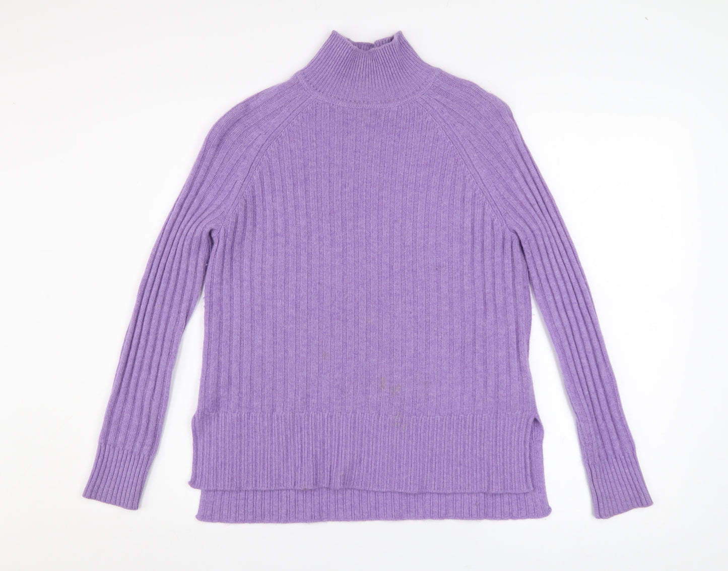 Marks and Spencer Autograph Women Purple XS Roll Neck Cashmere Jumper