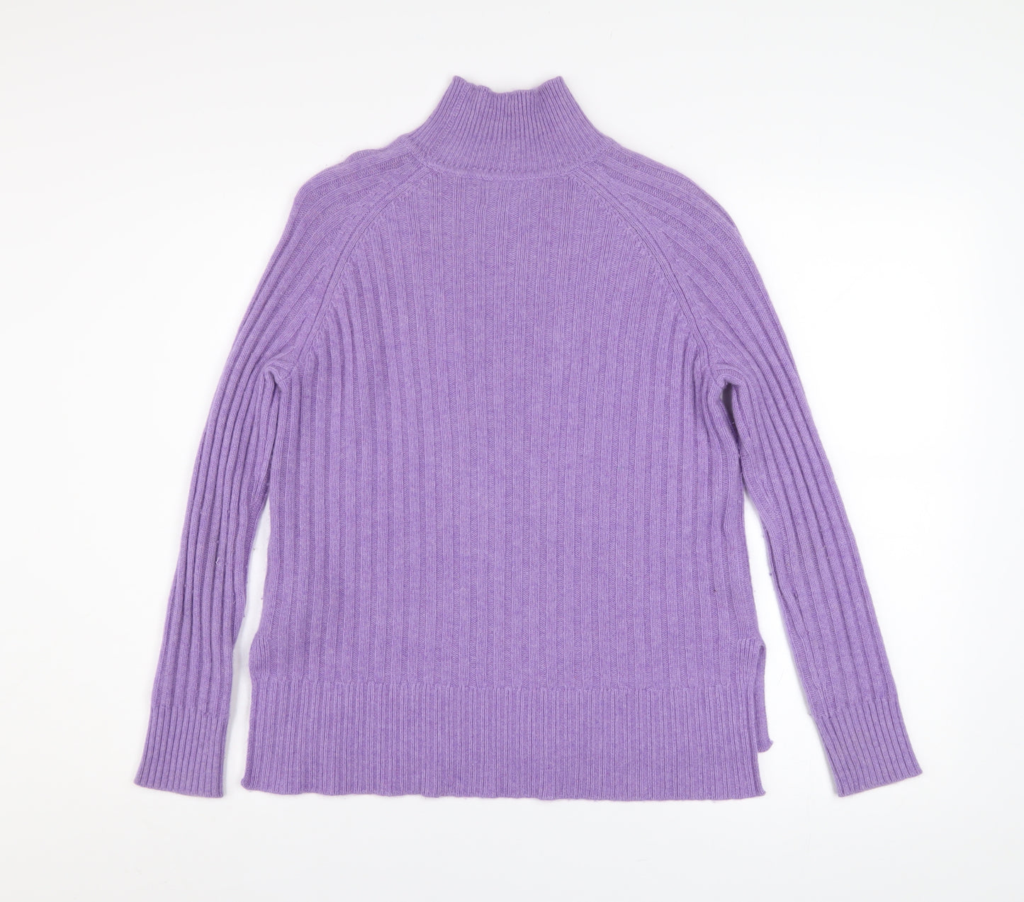 Marks and Spencer Autograph Women Purple XS Roll Neck Cashmere Jumper