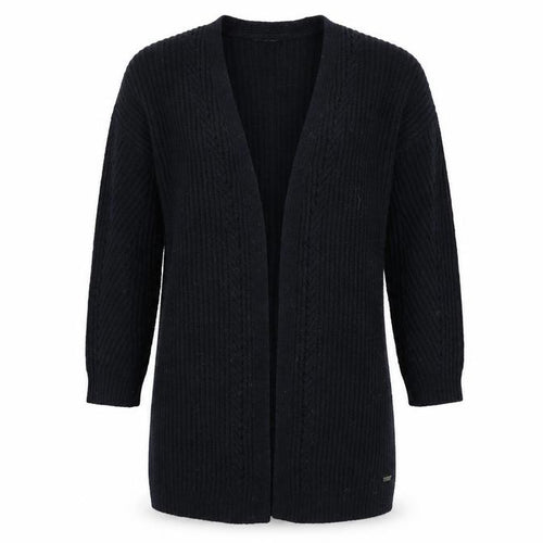 Joules Women’s Black Long Sleeve Open Knit Cardigan Size 10