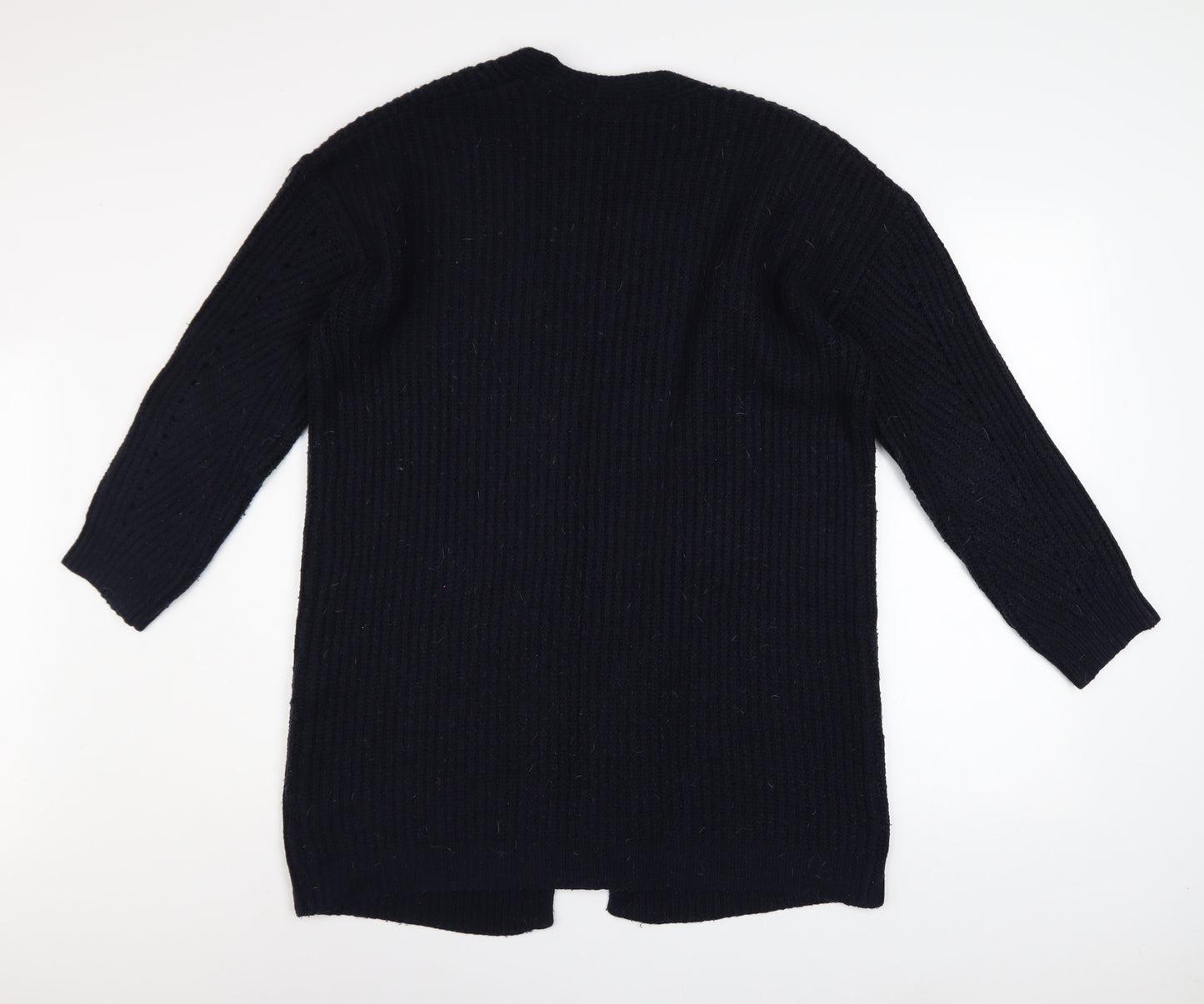 Joules Women’s Black Long Sleeve Open Knit Cardigan Size 10