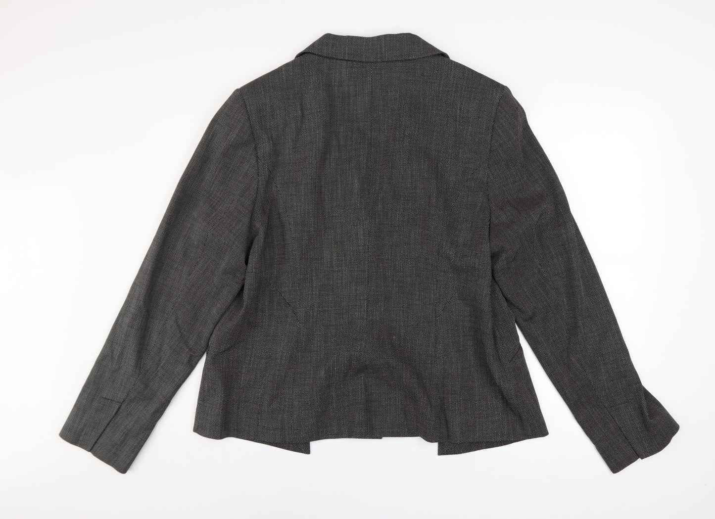 Next Women’s Grey Check Blazer Jacket Size 20L Classic Workwear