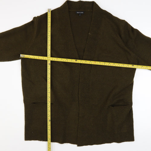 Great Looks Women's Brown XL Knit Cardigan Long Sleeve V-Neck