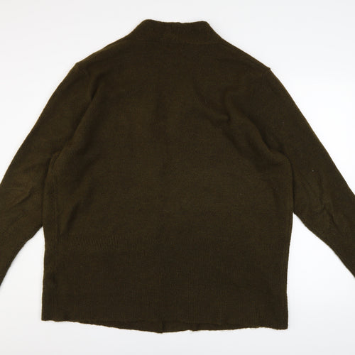Great Looks Women's Brown XL Knit Cardigan Long Sleeve V-Neck