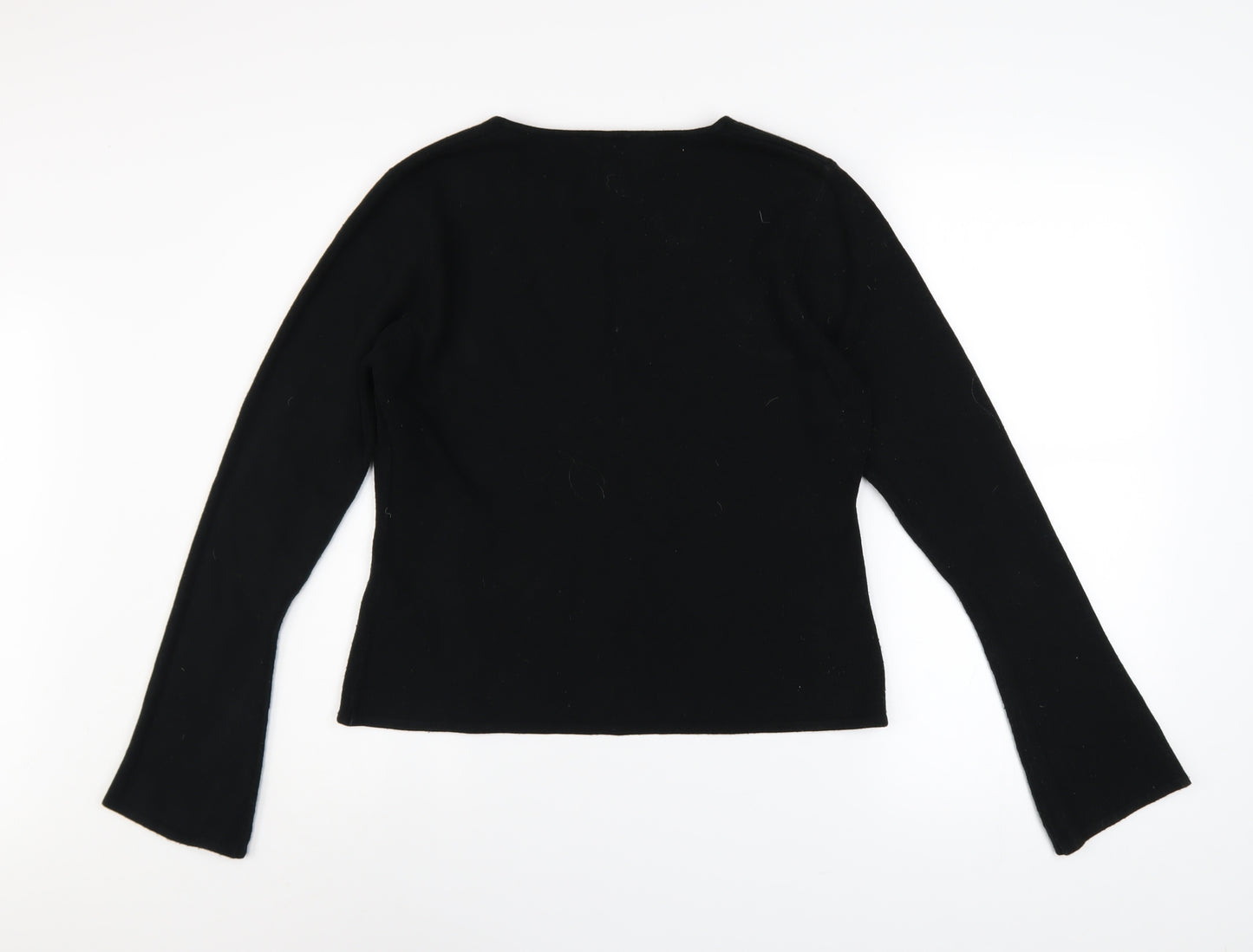 Dorothy Perkins Women's Black V-Neck Knit Jumper Size 14