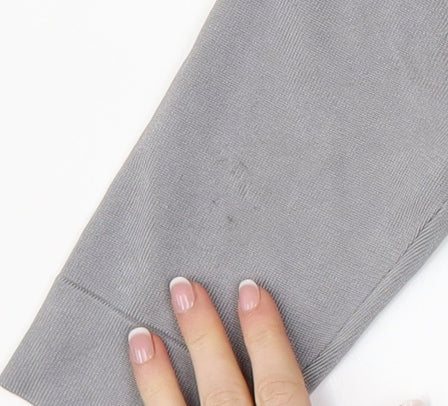 Phase Eight Women's Grey 3/4 Sleeve Open Knit Cardigan Size 8