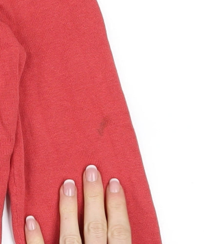 Monsoon Women's Red Cotton Button Cardigan M Long Sleeve