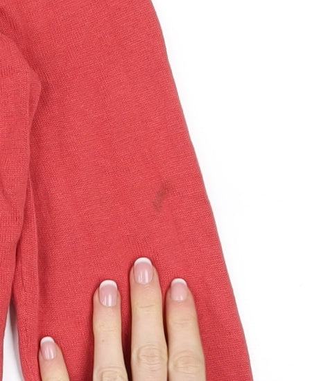 Monsoon Women's Red Cotton Button Cardigan M Long Sleeve