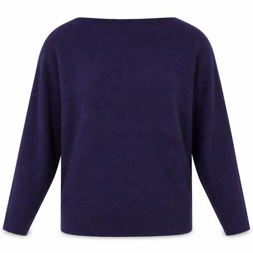 Apricot Women’s Purple Knit Dolman Sleeve Pullover Jumper Size 10