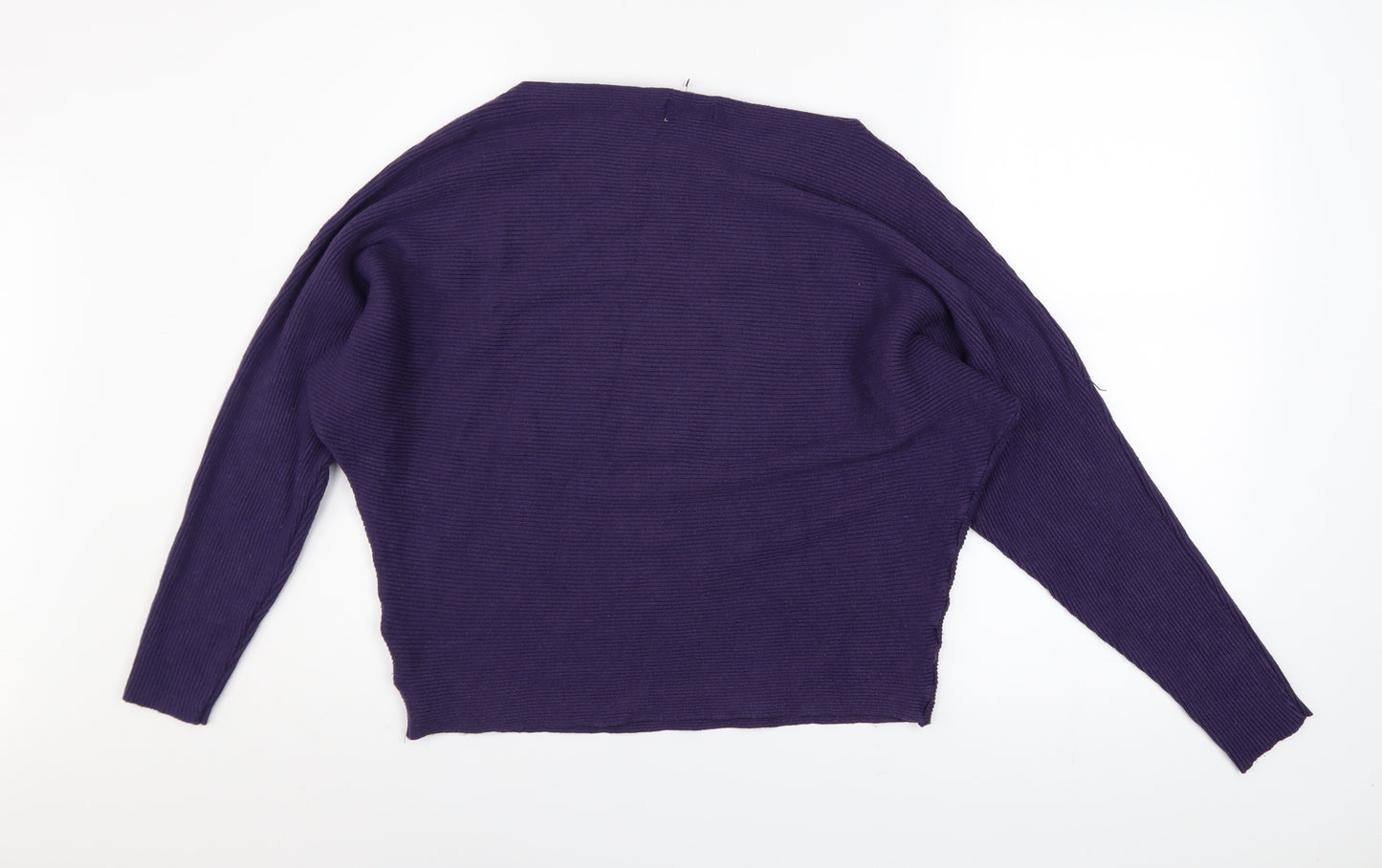 Apricot Women’s Purple Knit Dolman Sleeve Pullover Jumper Size 10