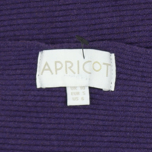 Apricot Women’s Purple Knit Dolman Sleeve Pullover Jumper Size 10