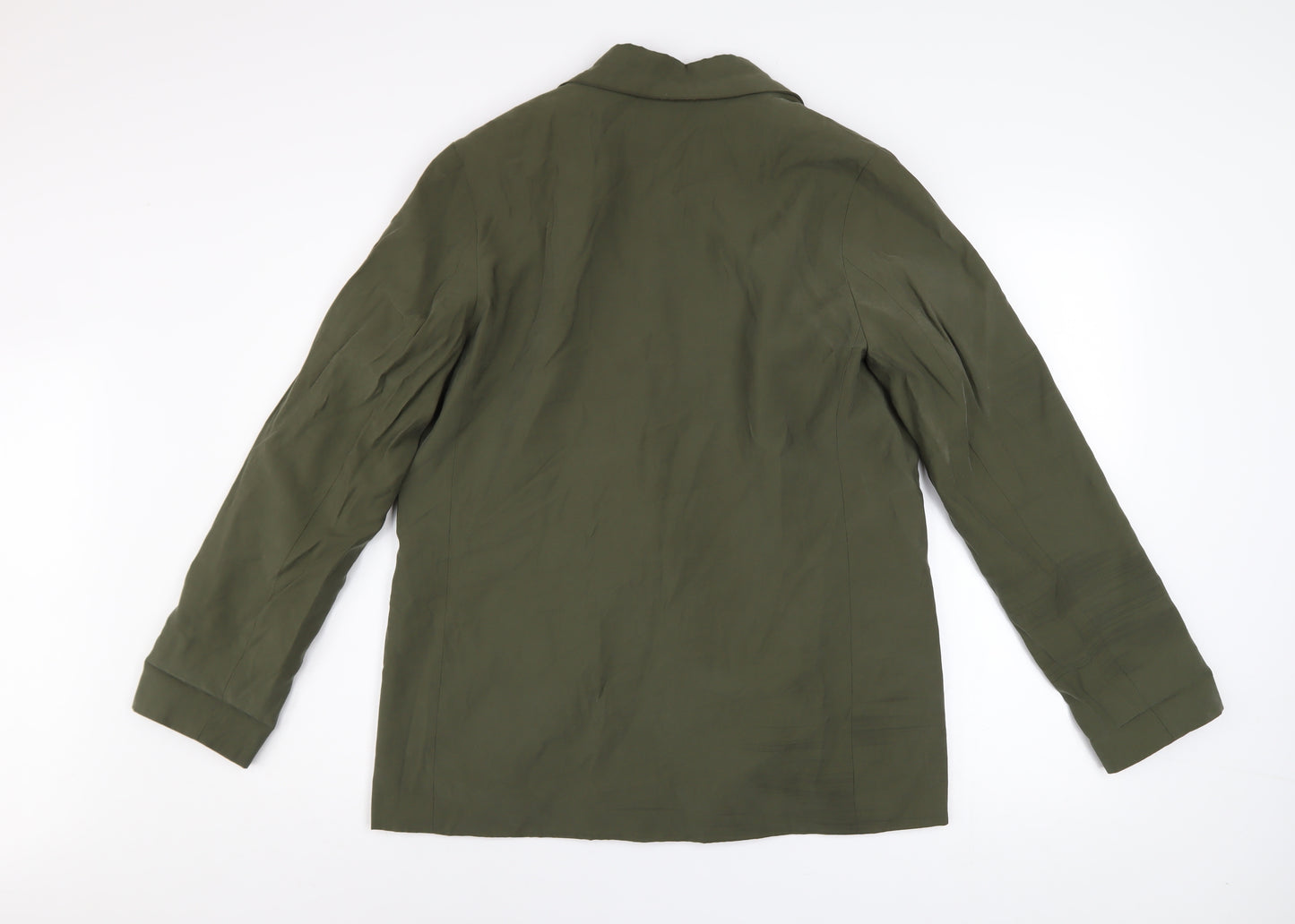 Tu Woman Green Blazer Size 14 Regular Fit Linen-Look Jacket