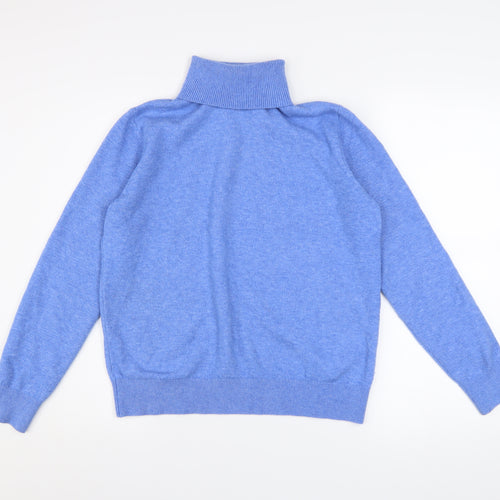 Marks and Spencer Women’s Blue Roll Neck Pullover Jumper Size S