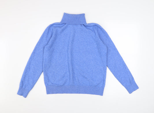 Marks and Spencer Women’s Blue Roll Neck Pullover Jumper Size S