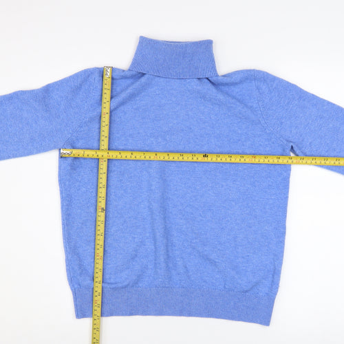 Marks and Spencer Women’s Blue Roll Neck Pullover Jumper Size S