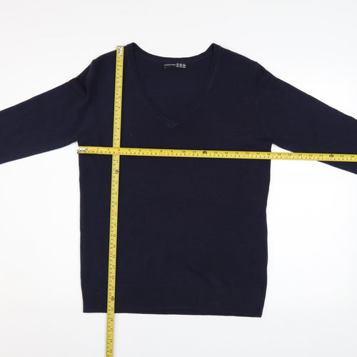 Atmosphere Women's Blue V-Neck Long Sleeve Pullover Jumper Size 14