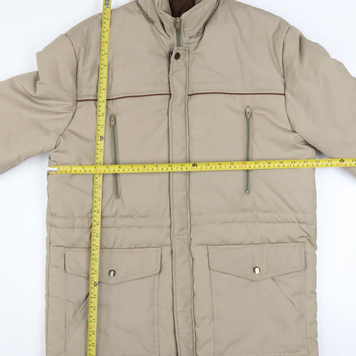 Debenhams Women’s Beige Puffer Jacket Size 12 Winter Coat