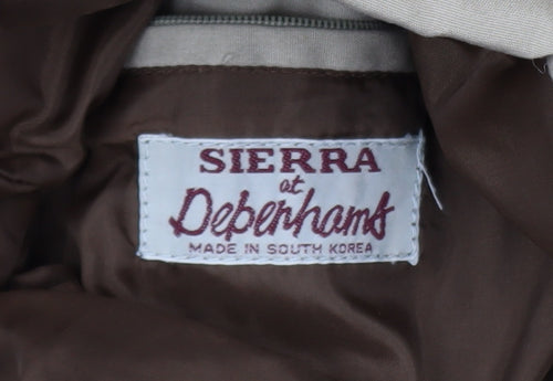 Debenhams Women’s Beige Puffer Jacket Size 12 Winter Coat