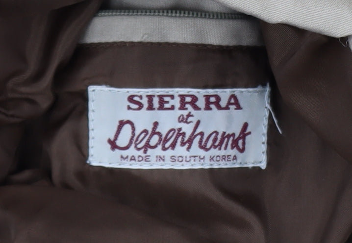 Debenhams Women’s Beige Puffer Jacket Size 12 Winter Coat