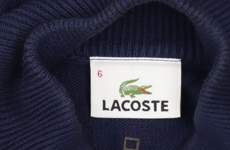 Lacoste Men's Blue Full Zip Basic Jacket Size XL Cotton Blend