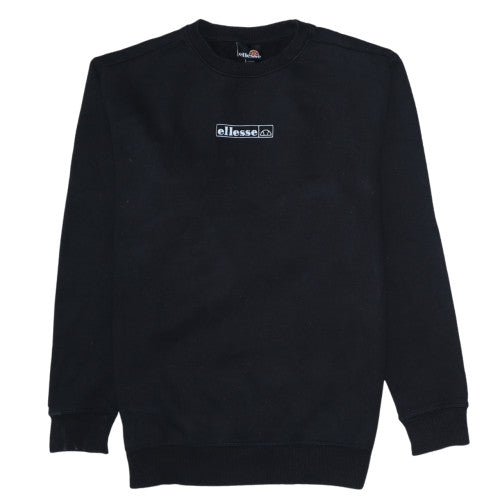 Ellesse Men's Black Crew Neck Pullover Sweatshirt Size M