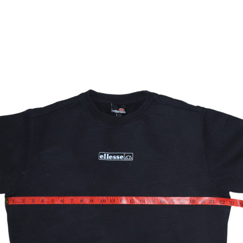 Ellesse Men's Black Crew Neck Pullover Sweatshirt Size M