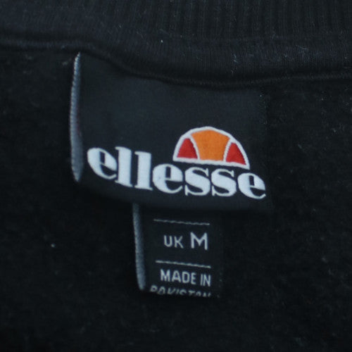 Ellesse Men's Black Crew Neck Pullover Sweatshirt Size M