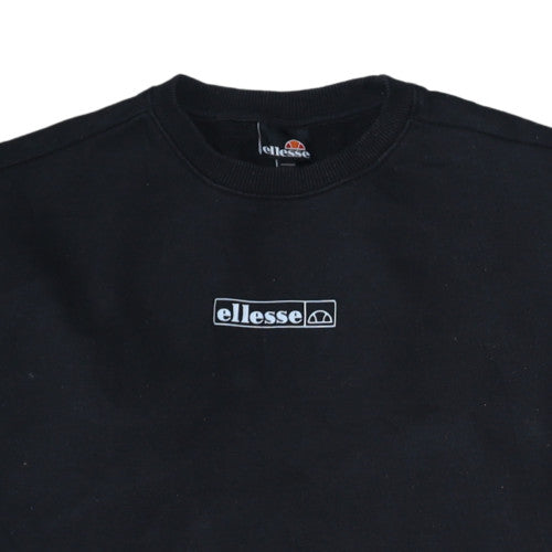 Ellesse Men's Black Crew Neck Pullover Sweatshirt Size M