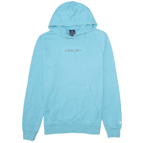 Champion Boys Blue Pullover Hoodie 15-16 Years Regular Fit Cotton Blend