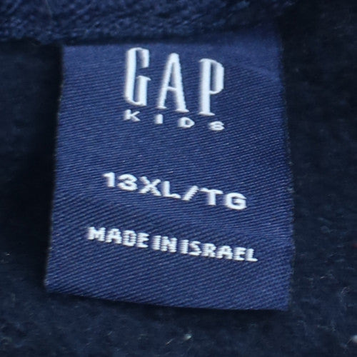GAP Boys Blue Pullover Hoodie 13 Years Ski Club Fleece Graphic Hooded Sweatshirt